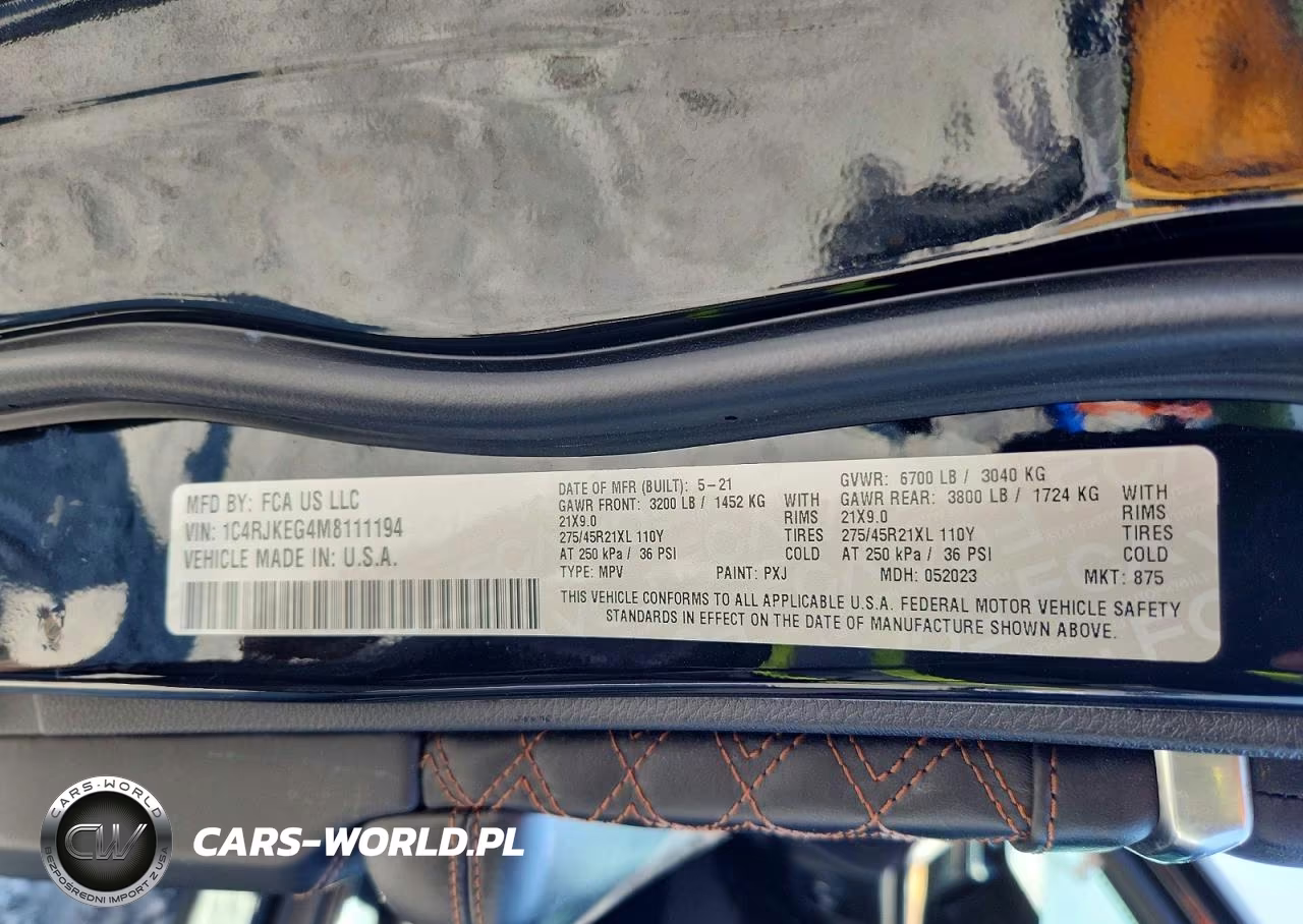 2021 Jeep Grand Cherokee L Summit VIN:1C4RJKEG4M8111194 - 13