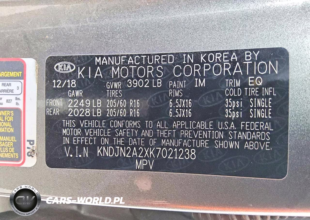 2019 Kia Soul Base VIN:KNDJN2A2XK7021238 - 12