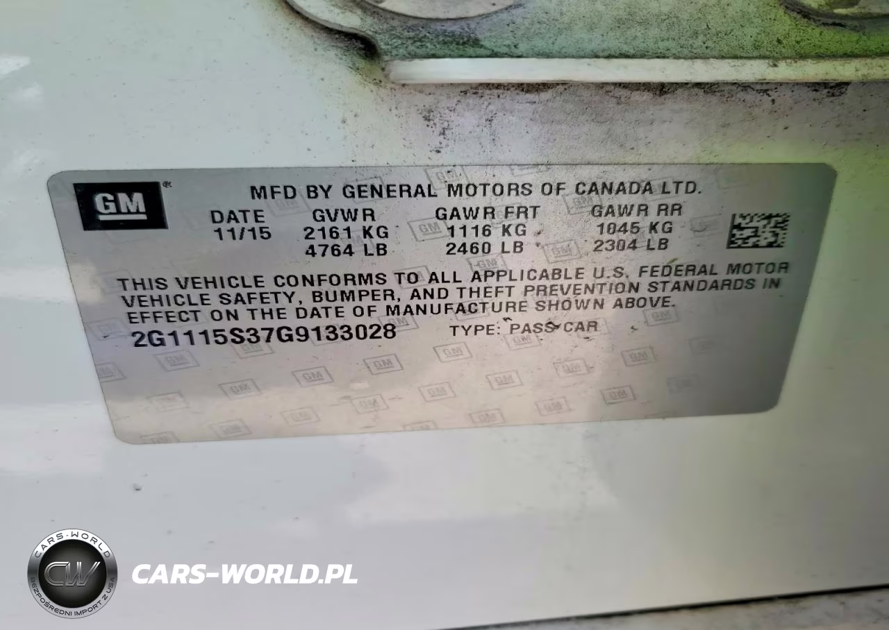 2016 Chevrolet Impala 2Lt VIN:2G1115S37G9133028 - 12