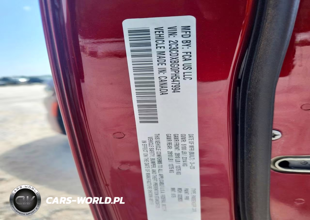 2023 Dodge Charger Sxt VIN:2C3CDXBG0PH547994 - 12