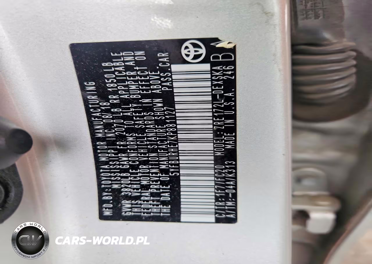 2019 Toyota Corolla Se VIN:5YFBURHE7KP881127 - 12