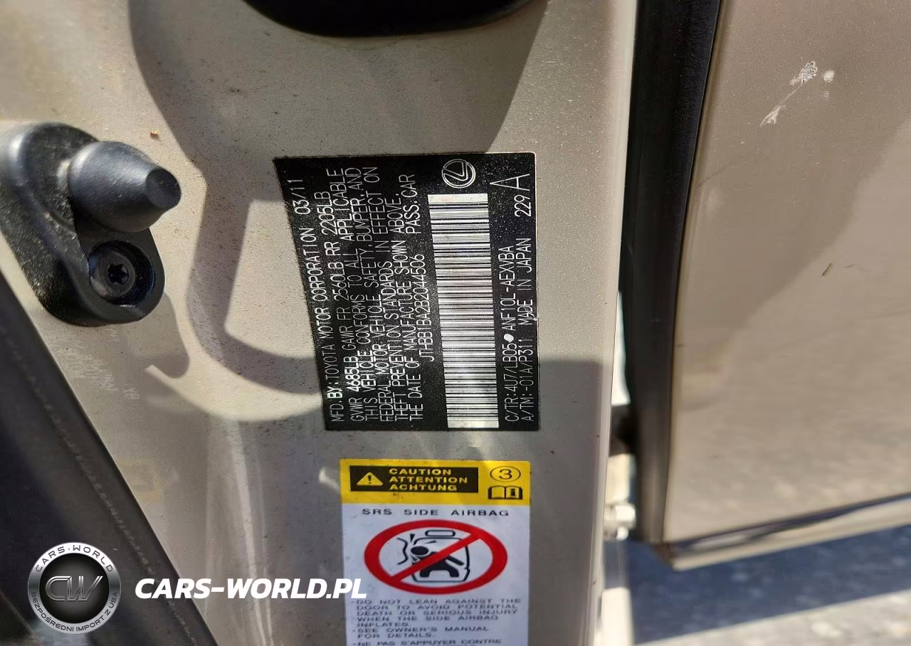 2011 Lexus Hs 250H VIN:JTHBB1BA2B2044506 - 12