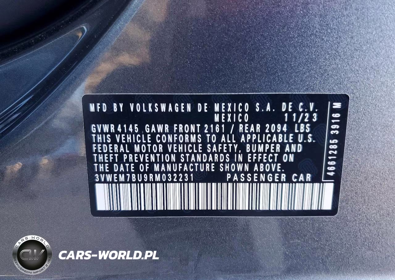 2024 Volkswagen Jetta Se VIN:3VWEM7BU9RM032231 - 13