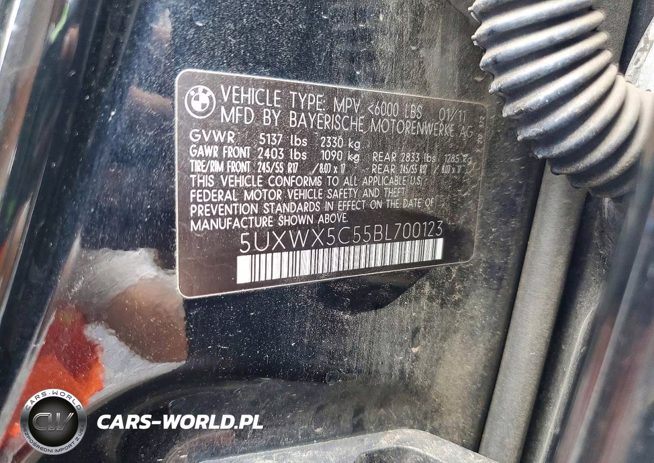 2011 BMW X3 xDrive28I VIN:5UXWX5C55BL700123 - 13