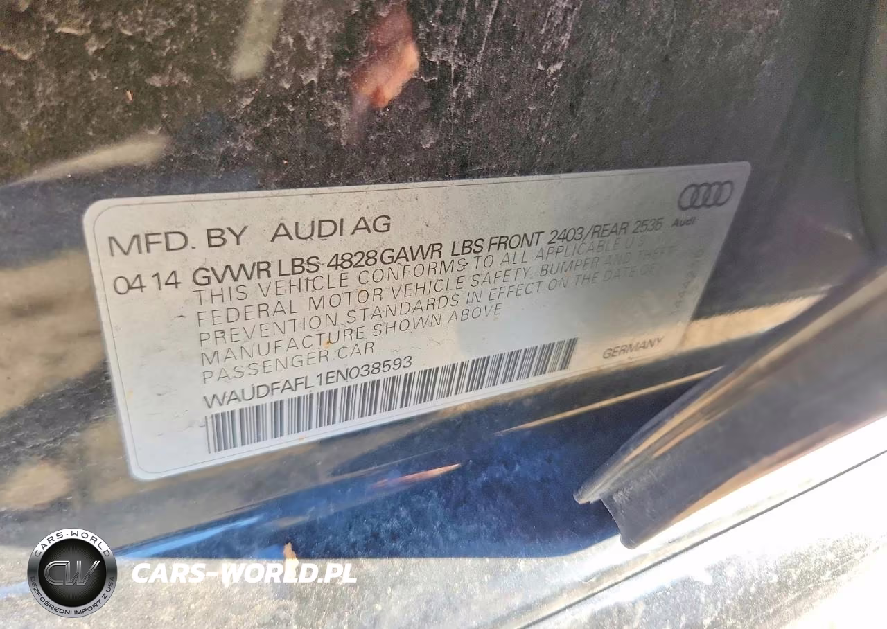 2014 Audi A4 Premium VIN:WAUDFAFL1EN038593 - 12