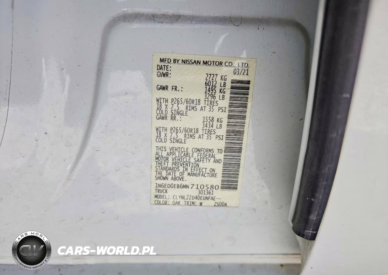 2021 Nissan Frontier Sv VIN:1N6ED0EB6MN710580 - 12