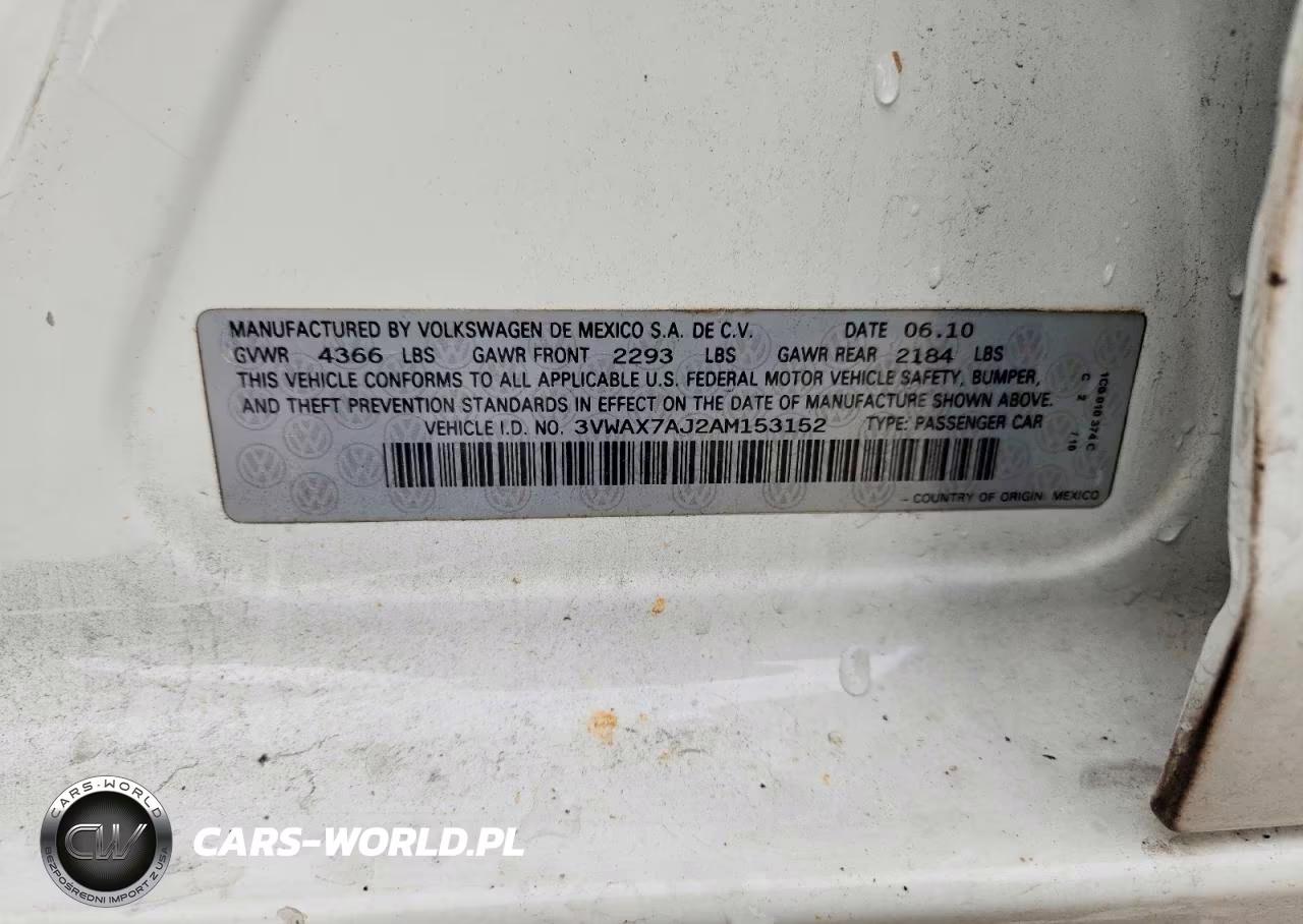 2010 Volkswagen Jetta Limited VIN:3VWAX7AJ2AM153152 - 12