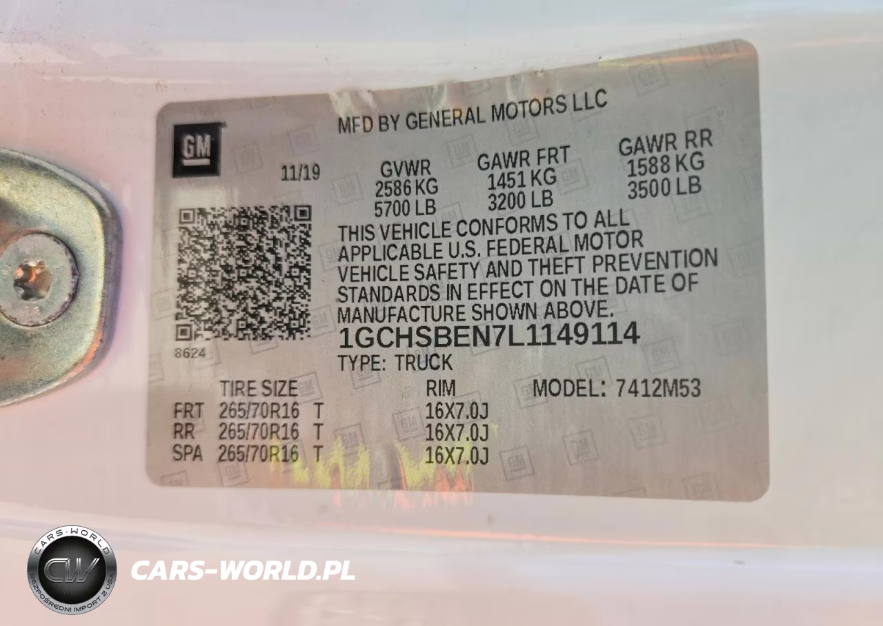 2020 Chevrolet Colorado VIN:1GCHSBEN7L1149114 - 12