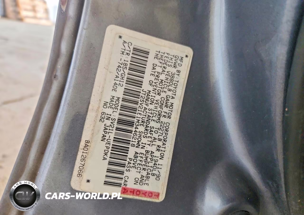 1991 Toyota Camry Deluxe VIN:JT2SV21E1M3446218 - 12