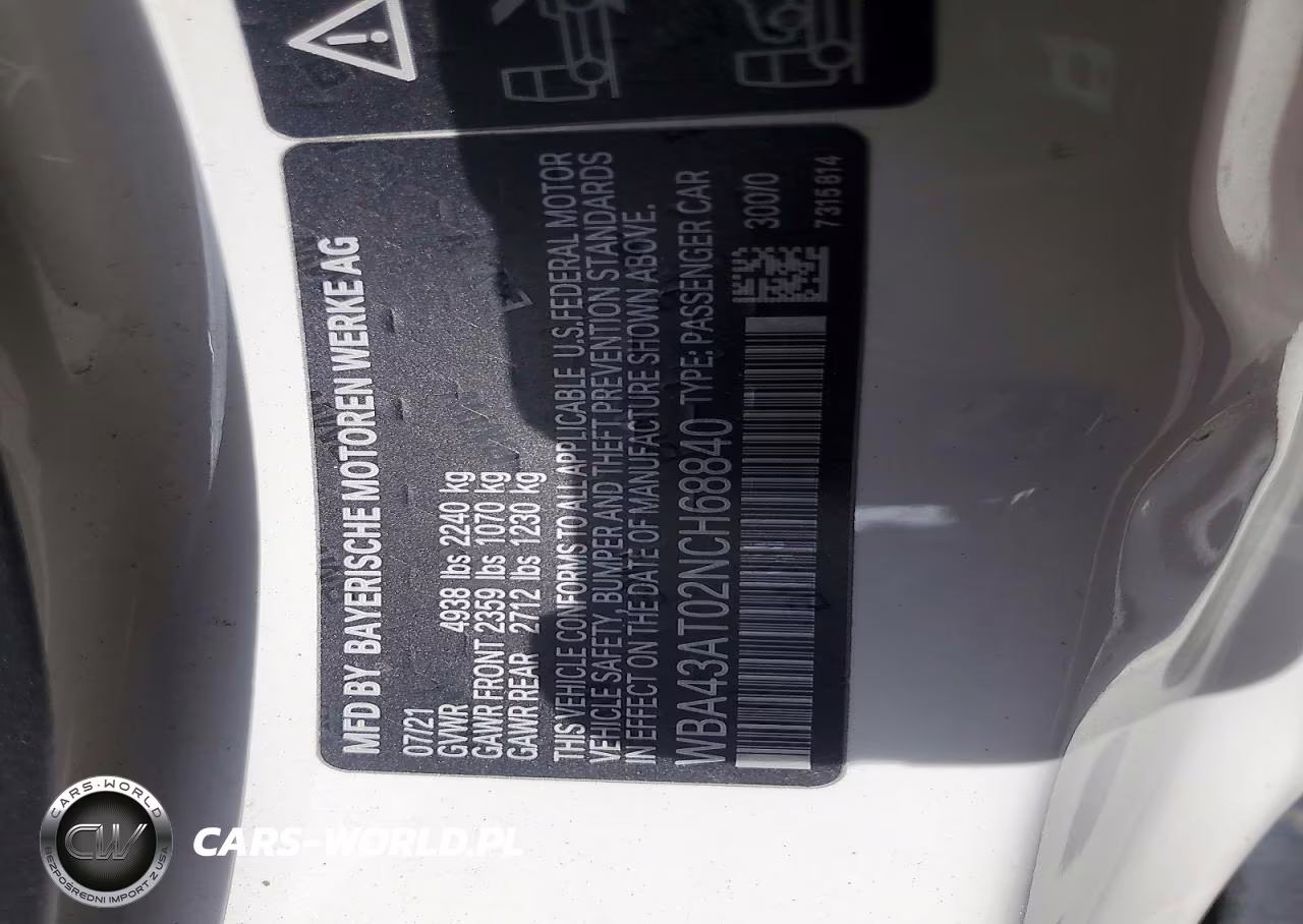 2022 BMW 430Xi VIN:WBA43AT02NCH68840 - 12