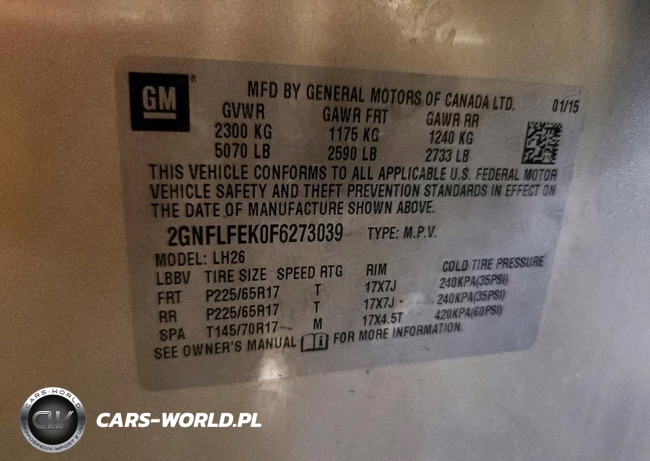 2015 Chevrolet Equinox Lt VIN:2GNFLFEK0F6273039 - 13