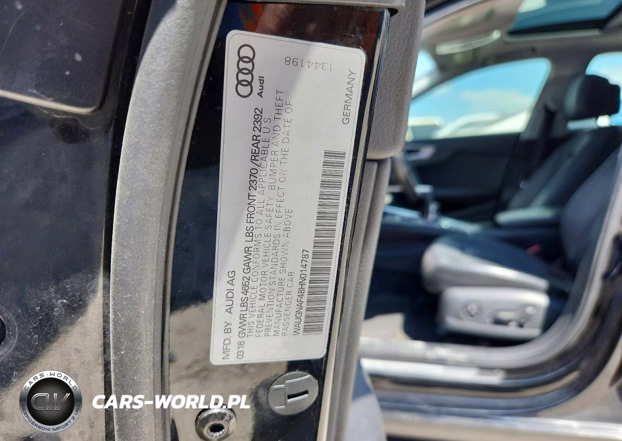2017 Audi A4 Premium VIN:WAUGNAF48HN014787 - 12