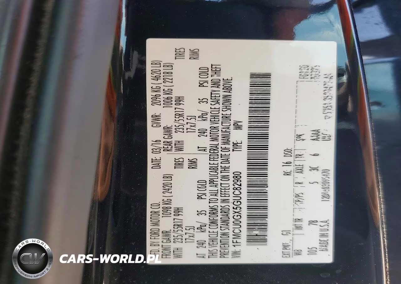 2016 Ford Escape Se VIN:1FMCU0GX5GUC82980 - 13