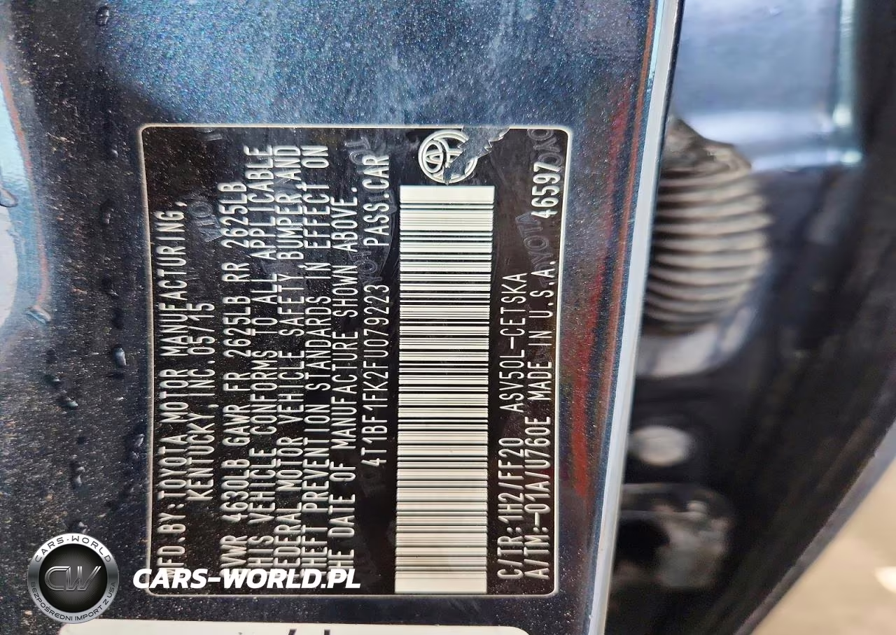 2015 Toyota Camry Se VIN:4T1BF1FK2FU079223 - 12