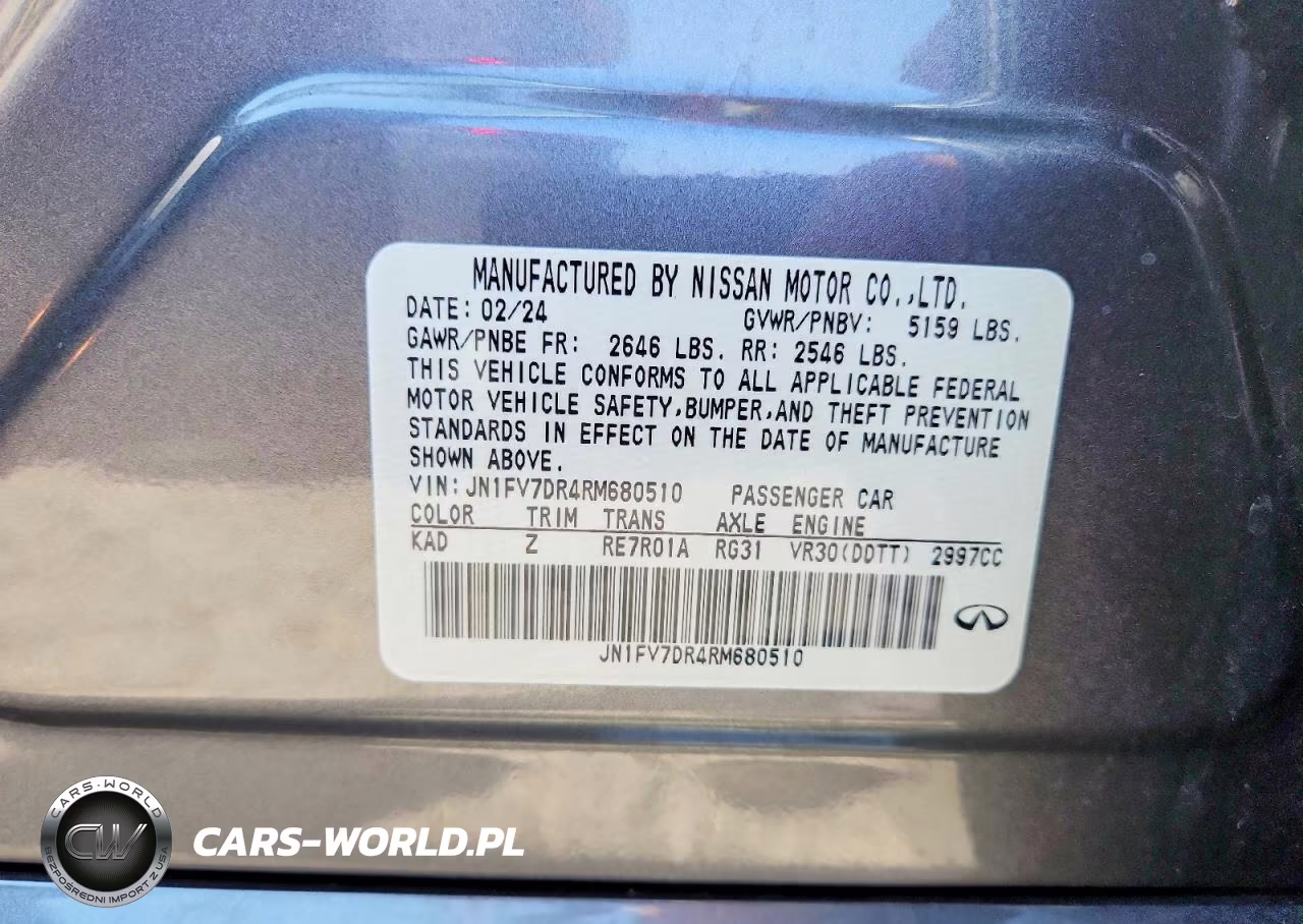 2024 Infiniti Q50 Red Sport 400 VIN:JN1FV7DR4RM680510 - 12