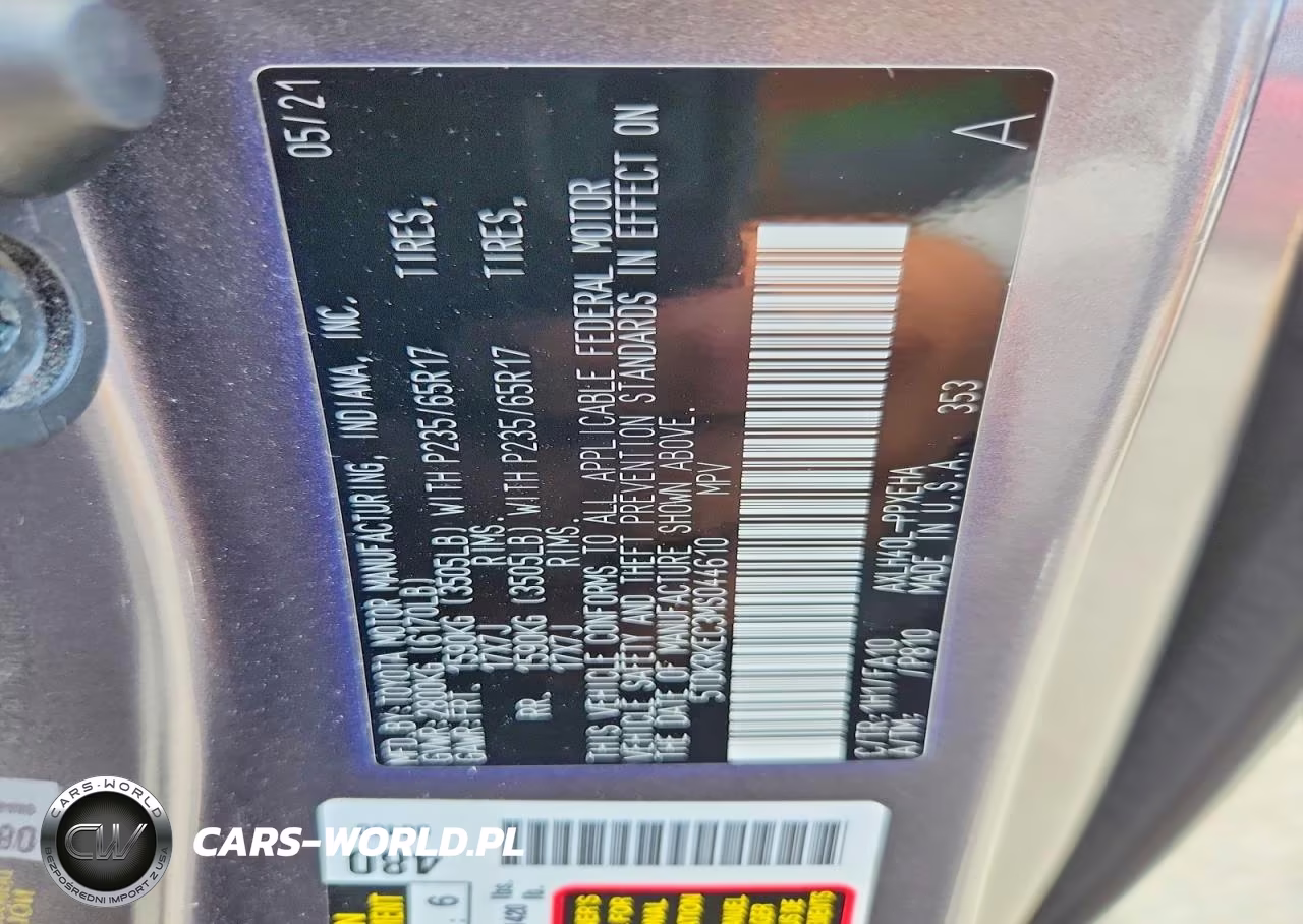 2021 Toyota Sienna Le VIN:5TDKRKEC3MS044610 - 14