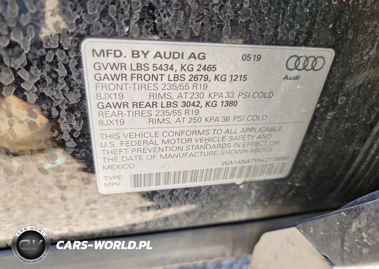 2019 Audi Q5 Premium VIN:WA1ANAFY5K2118992 - 13