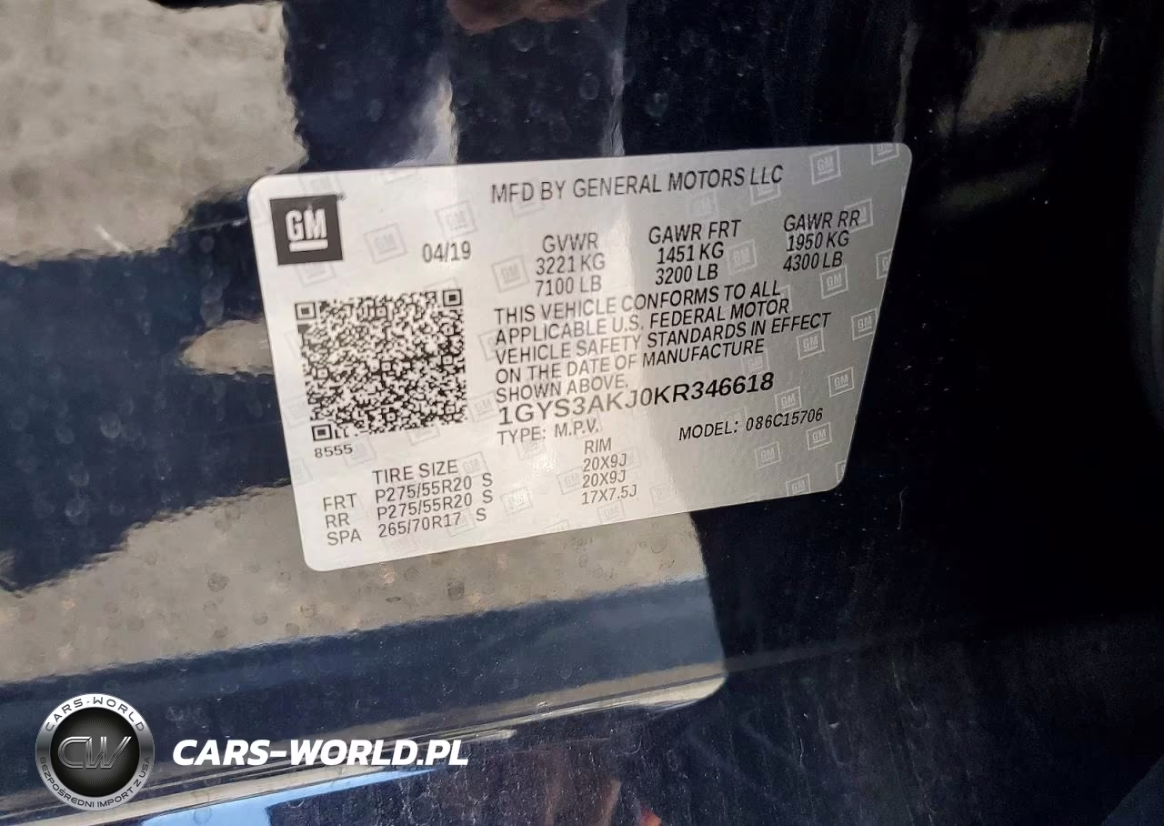 2019 Cadillac Escalade VIN:1GYS3AKJ0KR346618 - 12