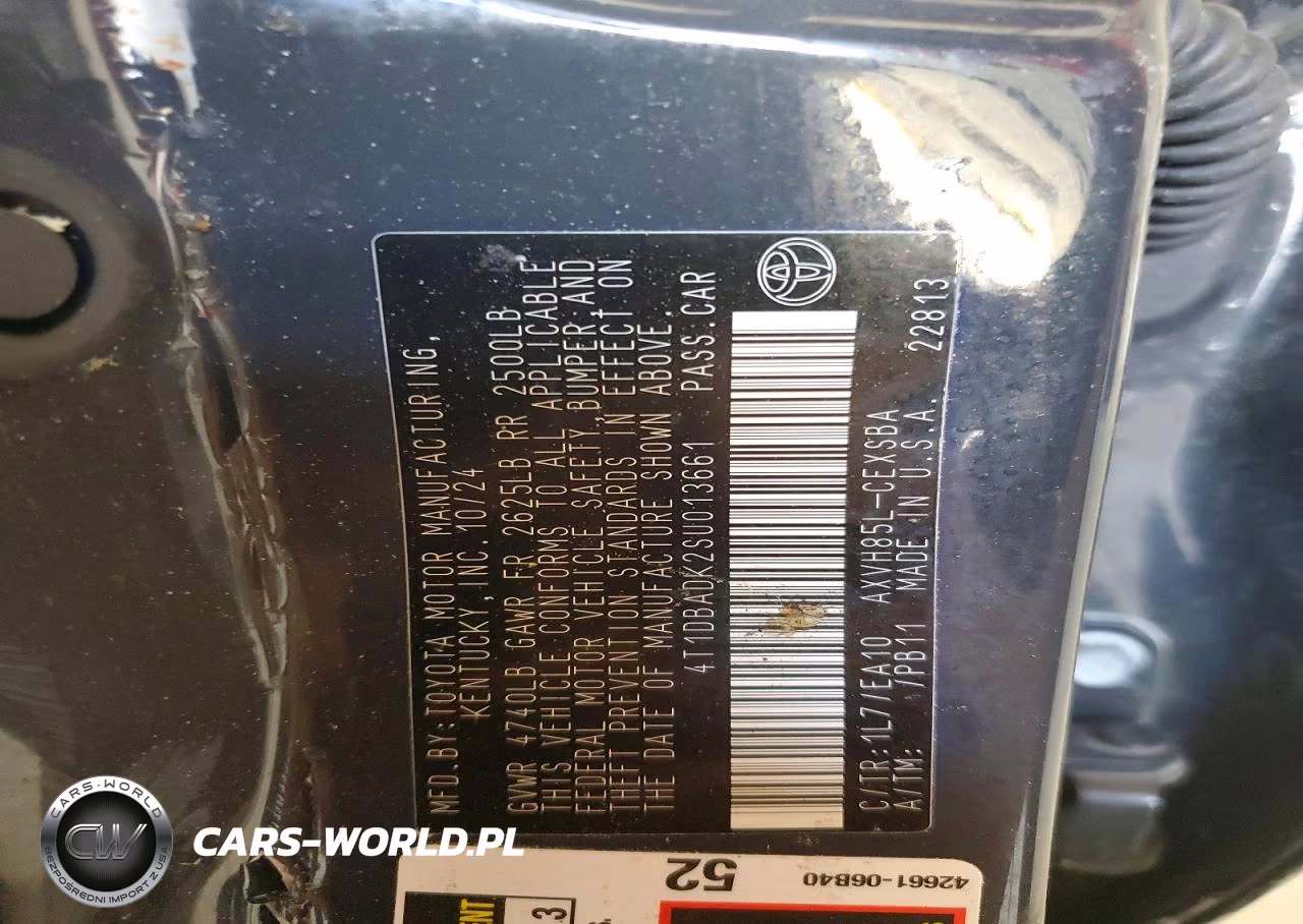 2025 Toyota Camry Se VIN:4T1DBADK2SU013661 - 12