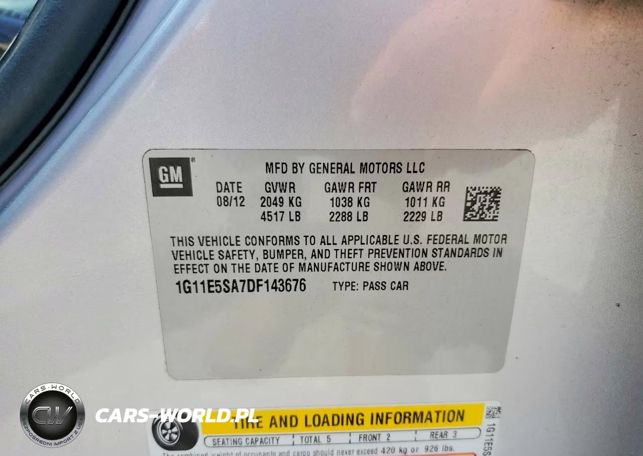 2013 Chevrolet Malibu 2Lt VIN:1G11E5SA7DF143676 - 12