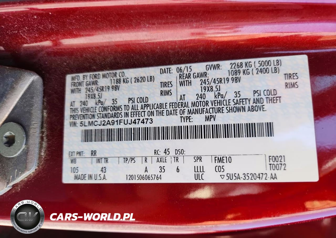 2015 Lincoln Mkc VIN:5LMCJ2A91FUJ47473 - 13