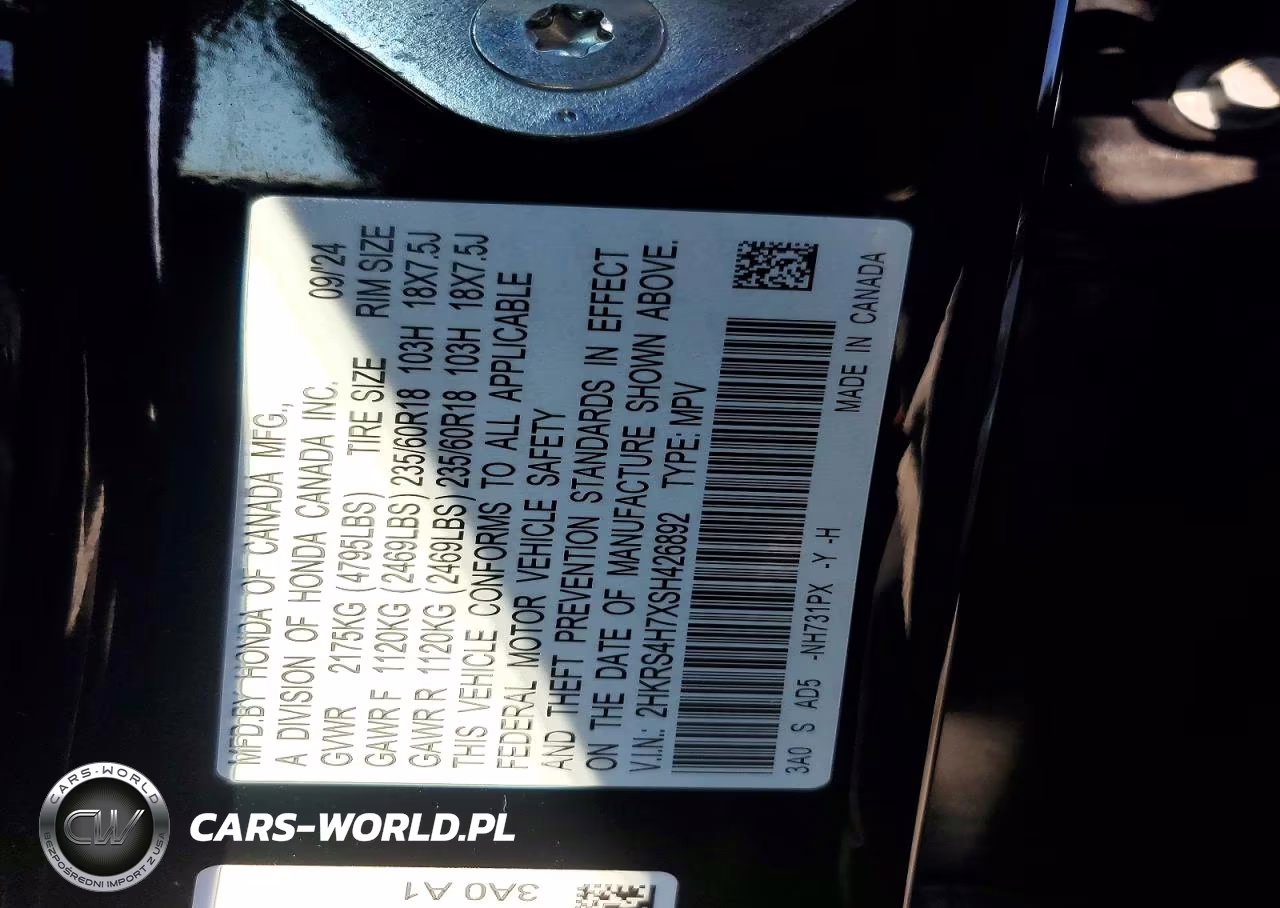 2025 Honda Cr-V Exl VIN:2HKRS4H7XSH426892 - 12