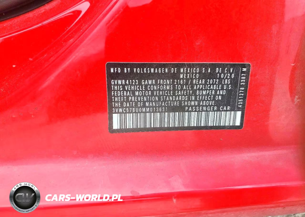 2021 Volkswagen Jetta S VIN:3VWC57BU0MM013631 - 12