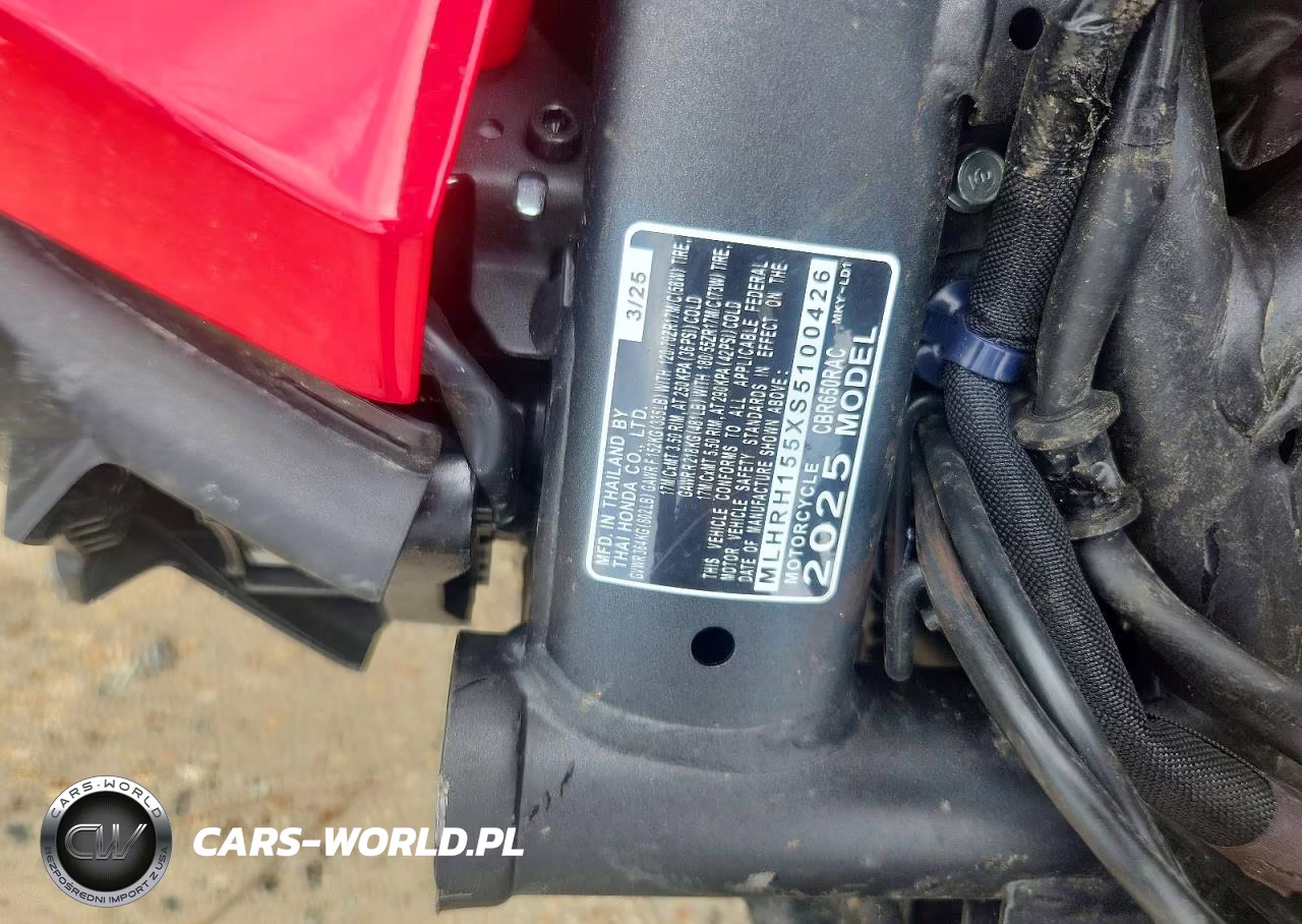 2025 Honda Cbr650 R VIN:MLHRH155XS5100426 - 8