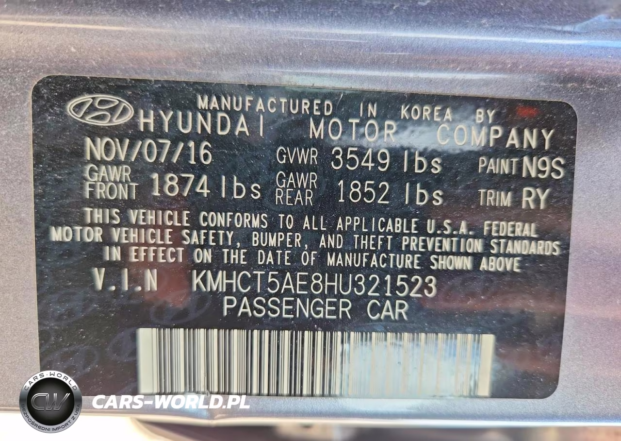 2017 Hyundai Accent Se VIN:KMHCT5AE8HU321523 - 13