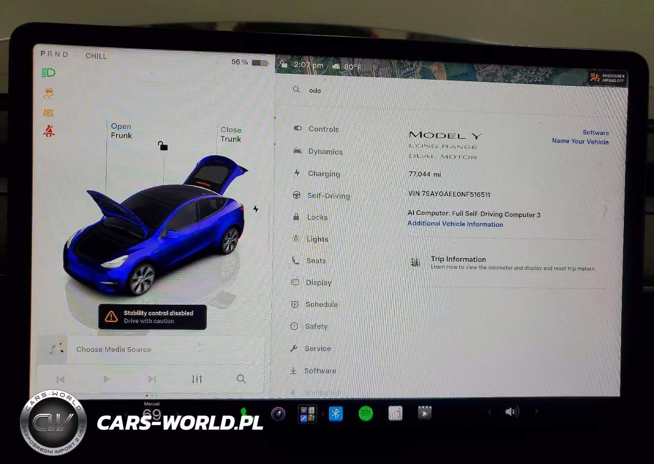 2022 Tesla Model Y VIN:7SAYGAEE0NF516511 - 9
