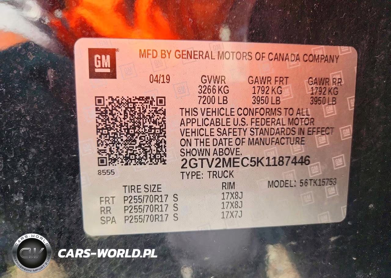 2019 GMC Sierra Limited K1500 Sle VIN:2GTV2MEC5K1187446 - 13