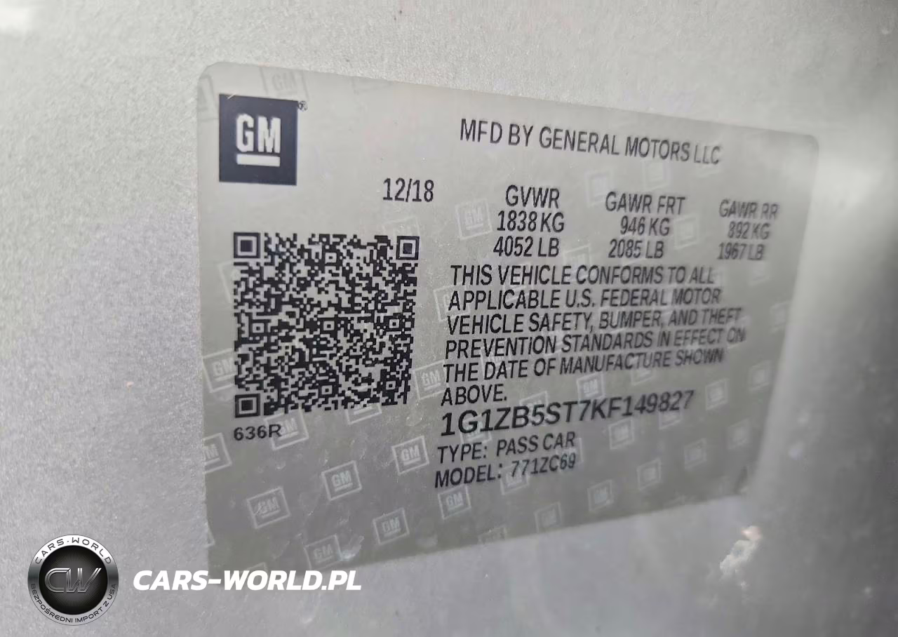 2019 Chevrolet Malibu Ls VIN:1G1ZB5ST7KF149827 - 13