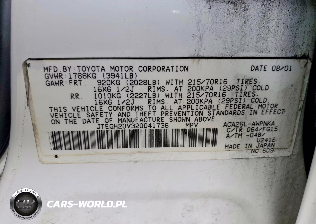 2002 Toyota Rav4 Base VIN:JTEGH20V320041736 - 14