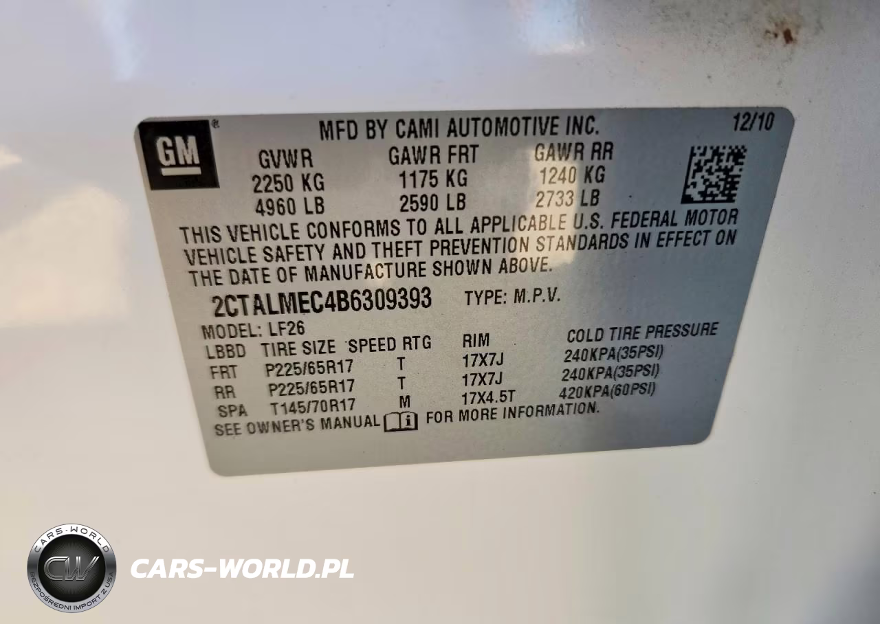 2011 GMC Terrain Sle VIN:2CTALMEC4B6309393 - 14