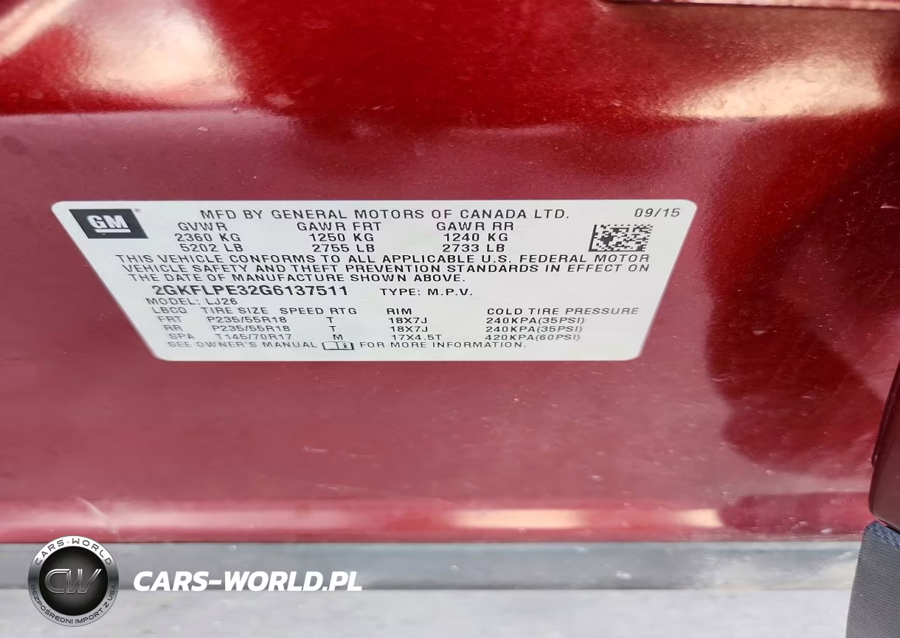 2016 GMC Terrain Slt VIN:2GKFLPE32G6137511 - 13