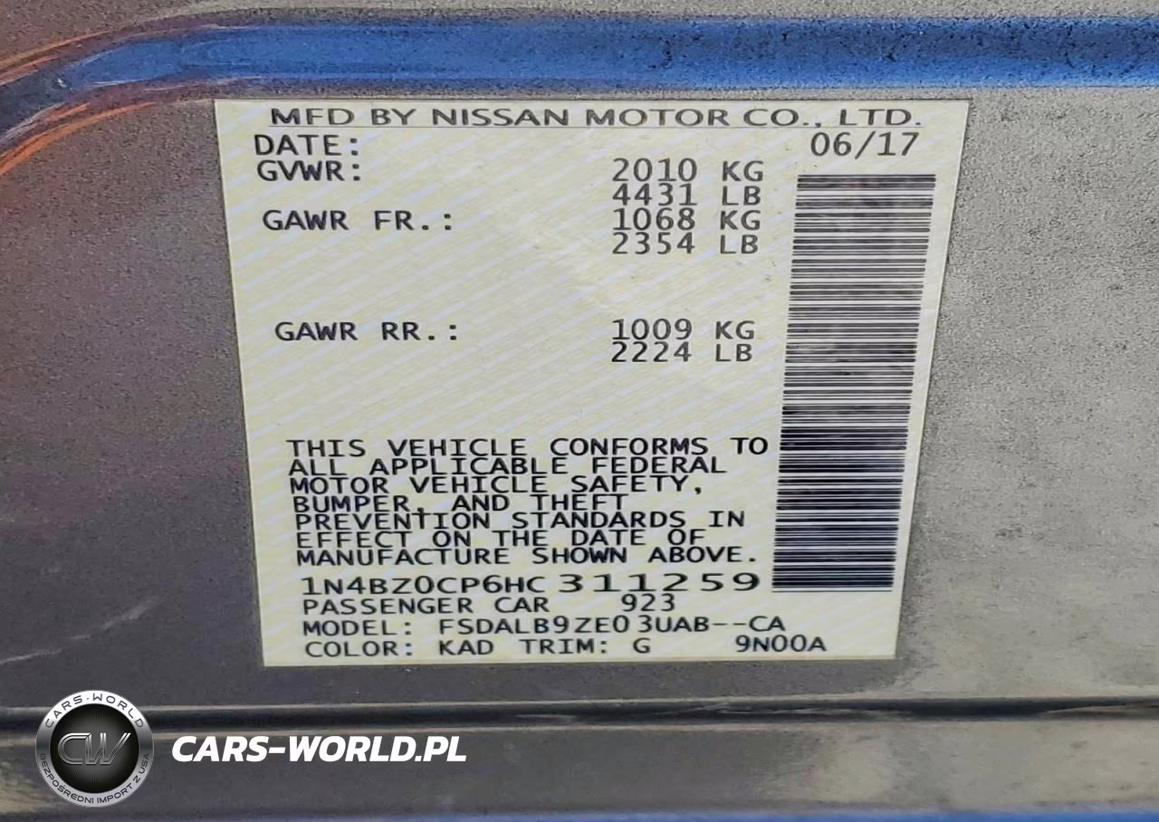 2017 Nissan Leaf S VIN:1N4BZ0CP6HC311259 - 12