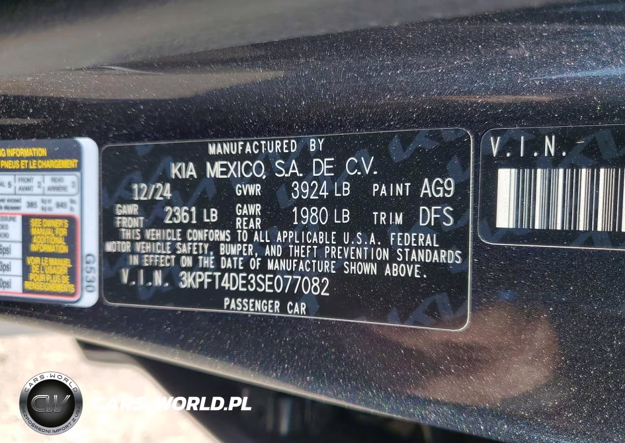 2025 Kia K4 Lx VIN:3KPFT4DE3SE077082 - 12