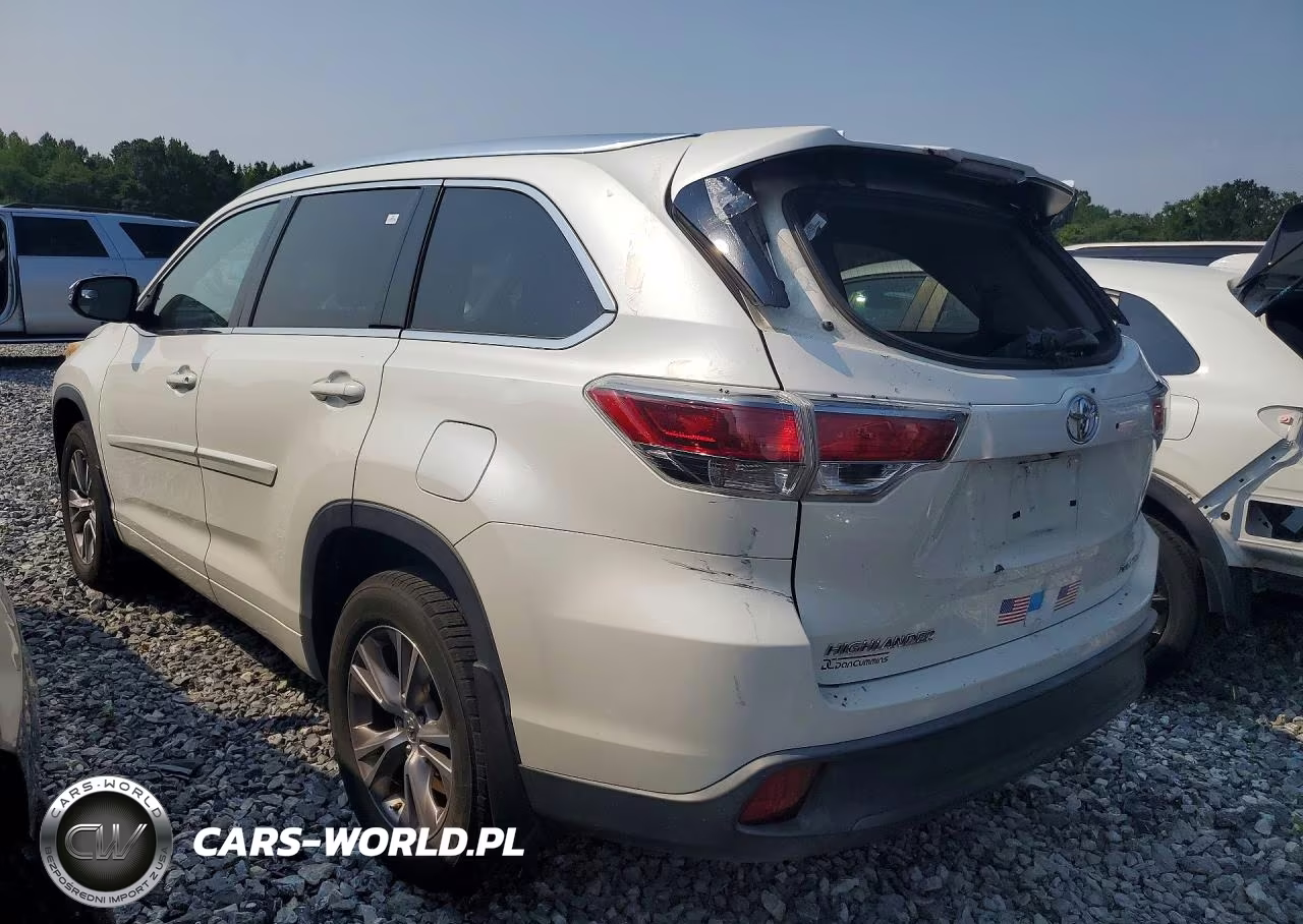 2014 Toyota Highlander Xle VIN:5TDJKRFHXES029526 - 2