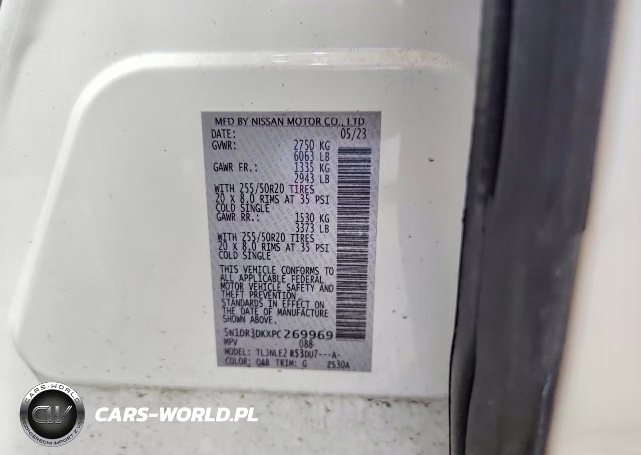 2023 Nissan Pathfinder Platinum VIN:5N1DR3DKXPC269969 - 13