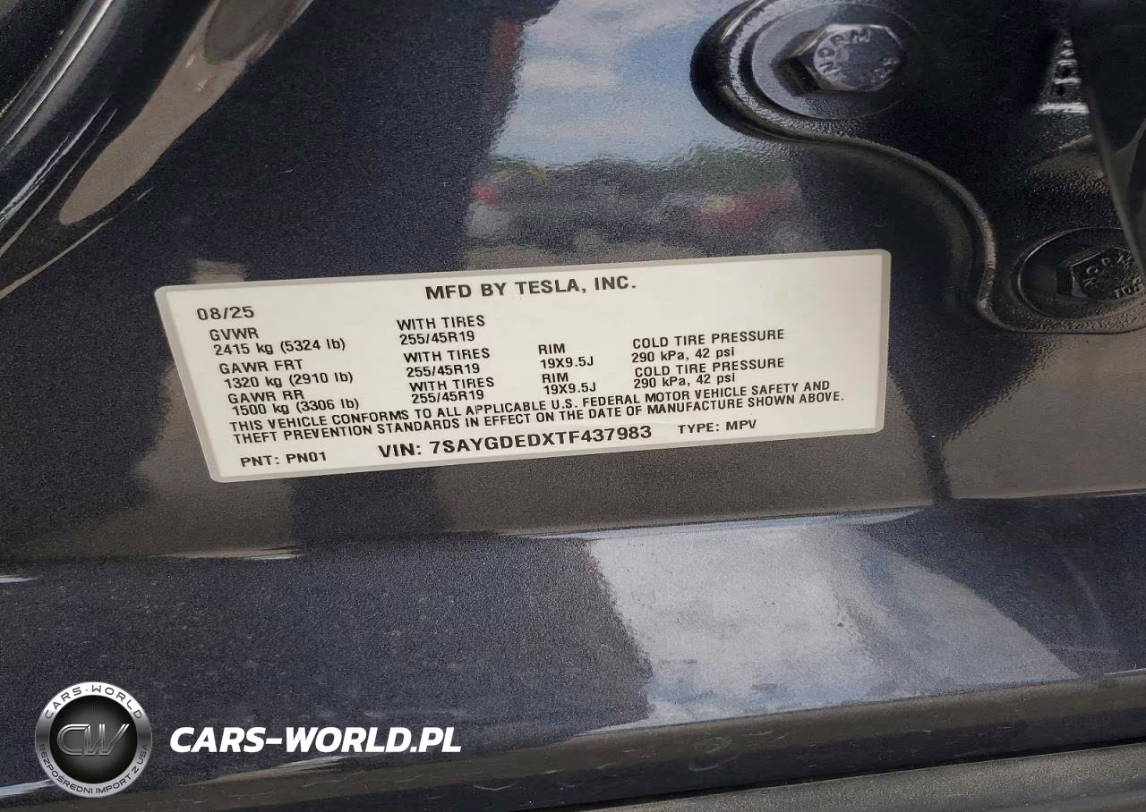 2026 Tesla Model Y VIN:7SAYGDEDXTF437983 - 12
