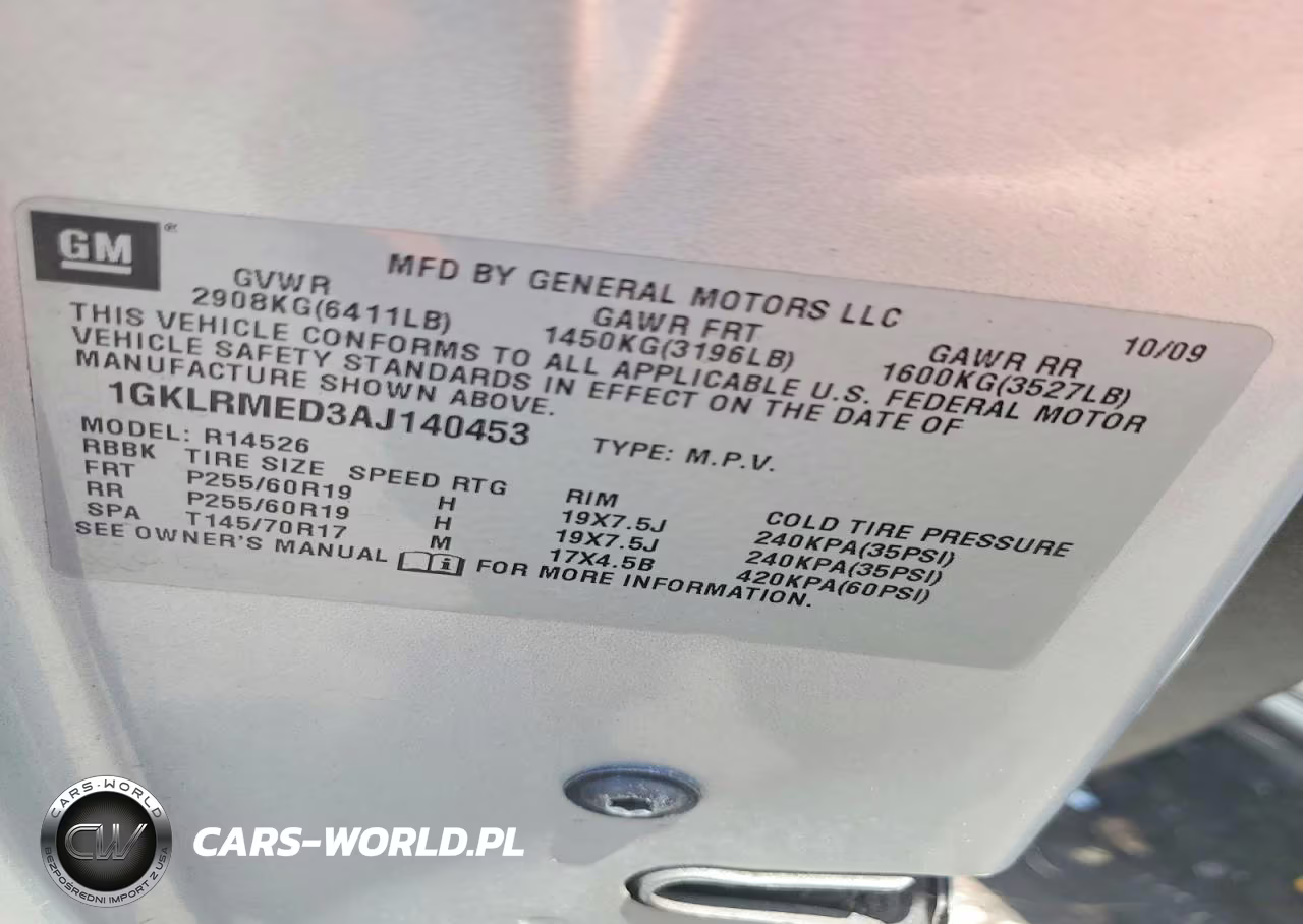 2010 GMC Acadia Slt-1 VIN:1GKLRMED3AJ140453 - 12