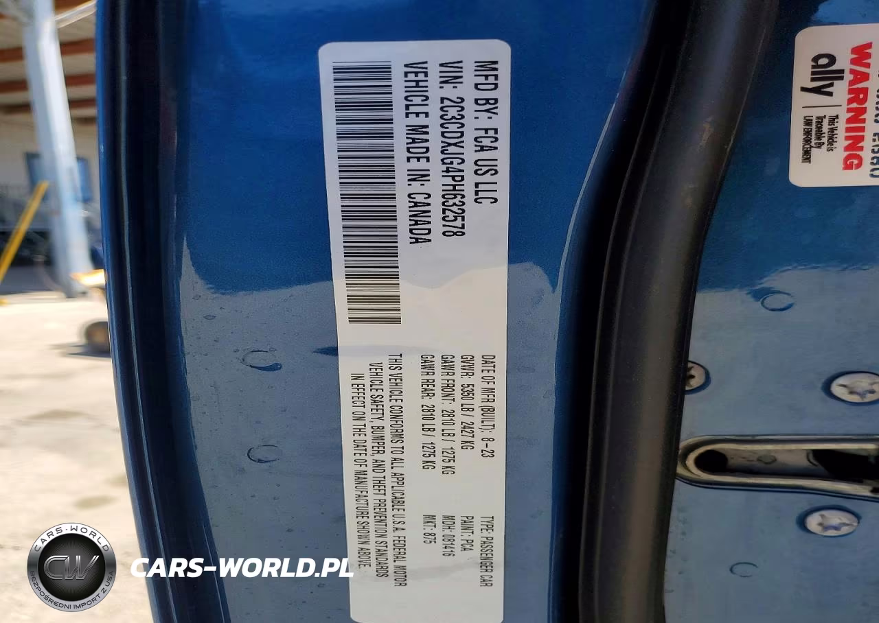 2023 Dodge Charger Sxt VIN:2C3CDXJG4PH632578 - 13