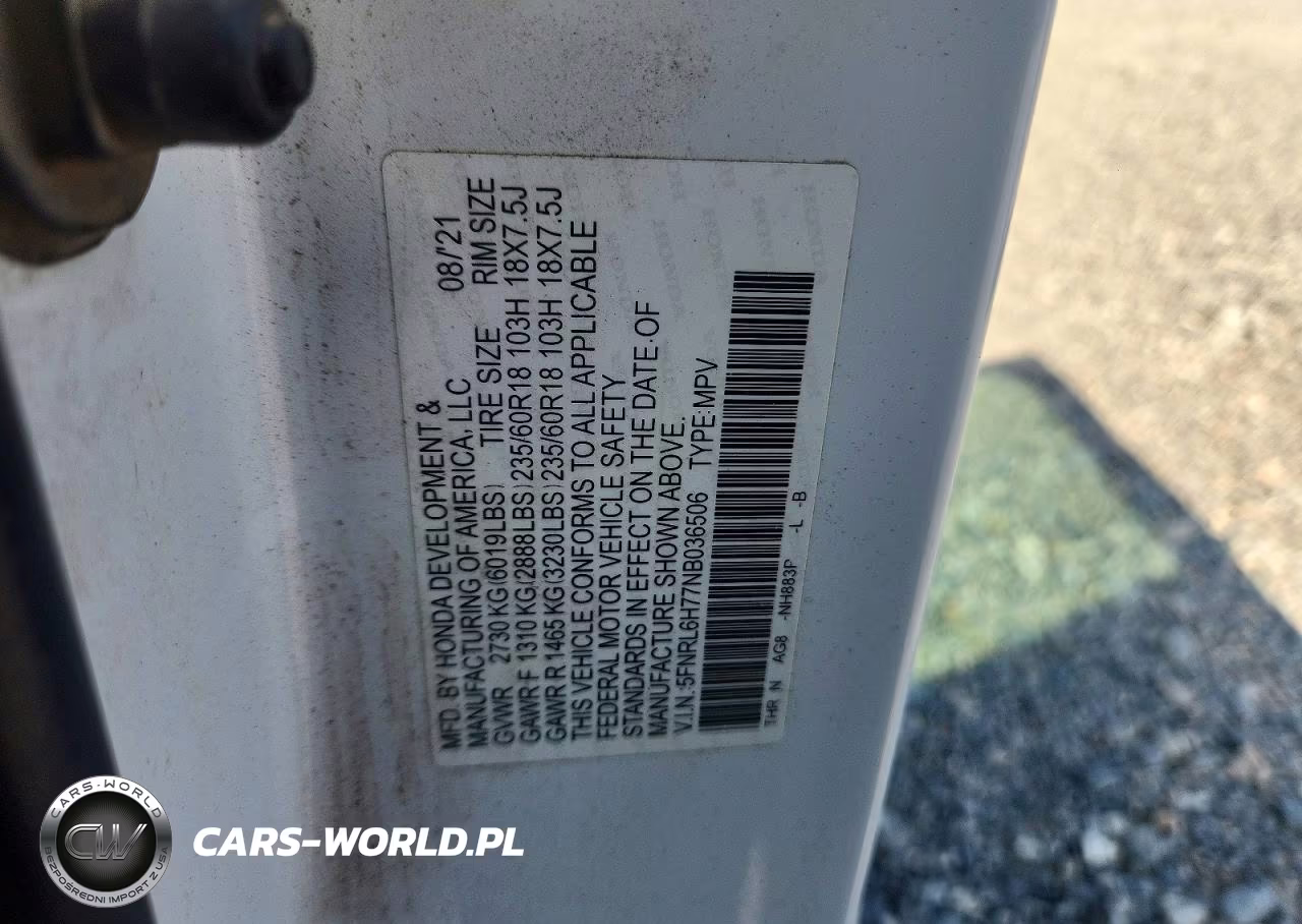 2022 Honda Odyssey Exl VIN:5FNRL6H77NB036506 - 13
