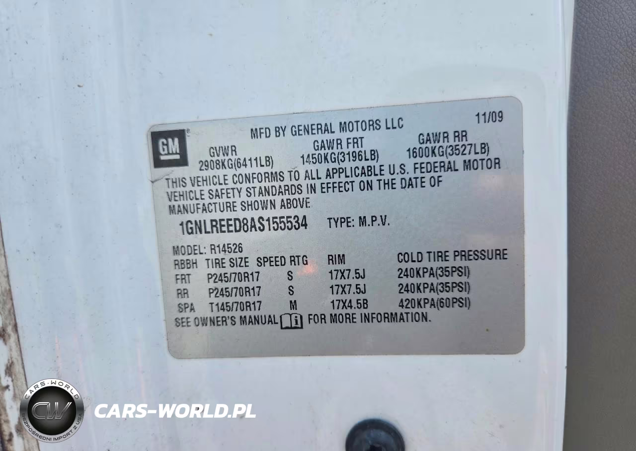 2010 Chevrolet Traverse Ls VIN:1GNLREED8AS155534 - 13