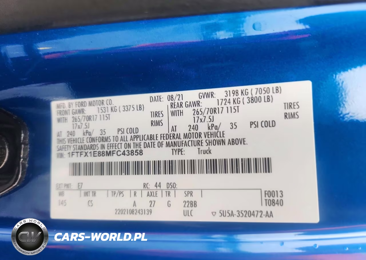 2021 Ford F150 Super Cab VIN:1FTFX1E88MFC43858 - 12