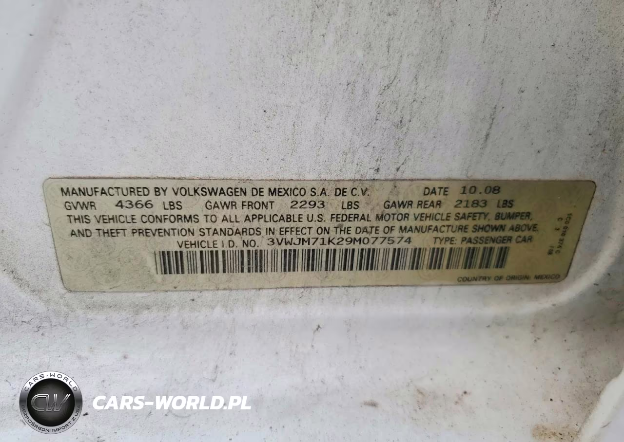 2009 Volkswagen Jetta S VIN:3VWJM71K29M077574 - 12