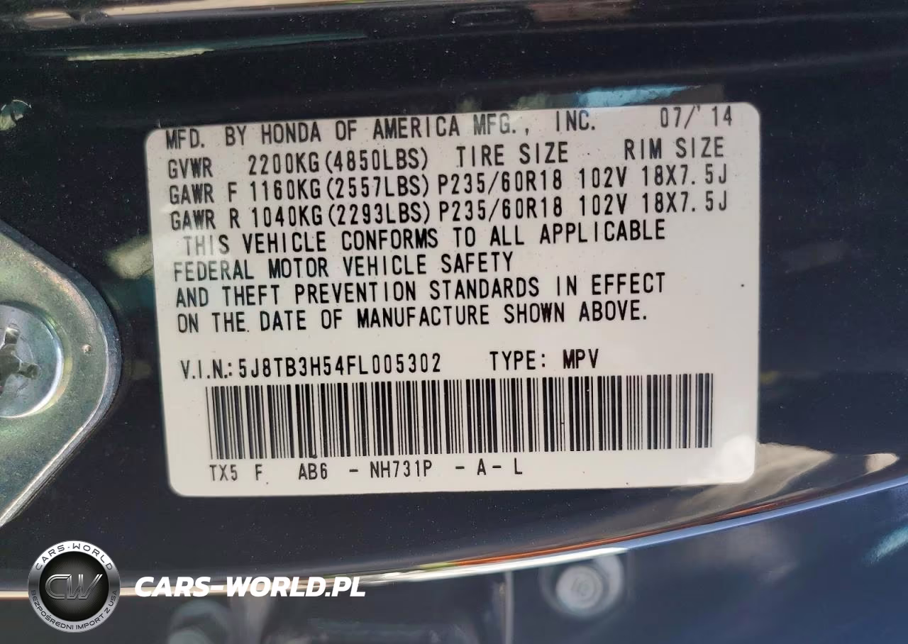 2015 Acura Rdx Technology VIN:5J8TB3H54FL005302 - 13