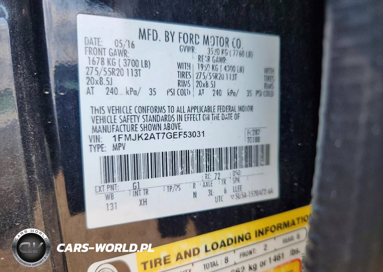 2016 Ford Expedition El Limited VIN:1FMJK2AT7GEF53031 - 13