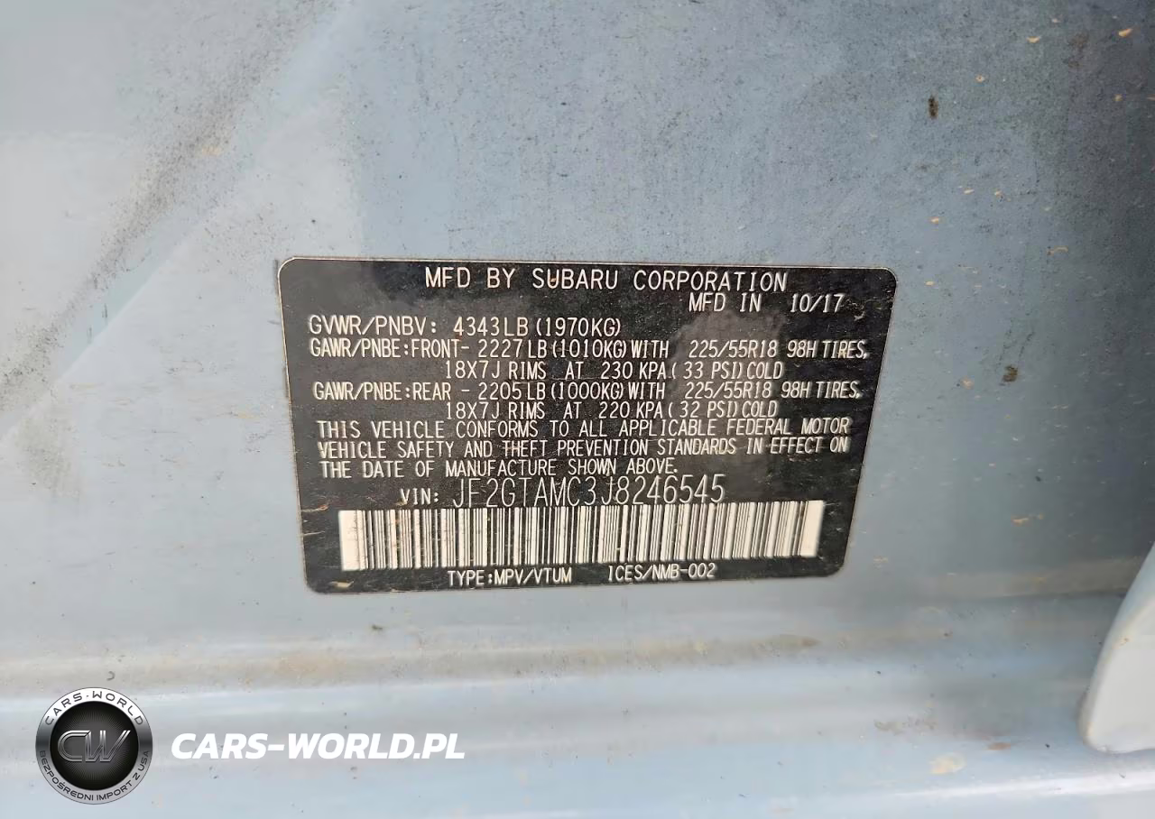 2018 Subaru Crosstrek Limited VIN:JF2GTAMC3J8246545 - 12