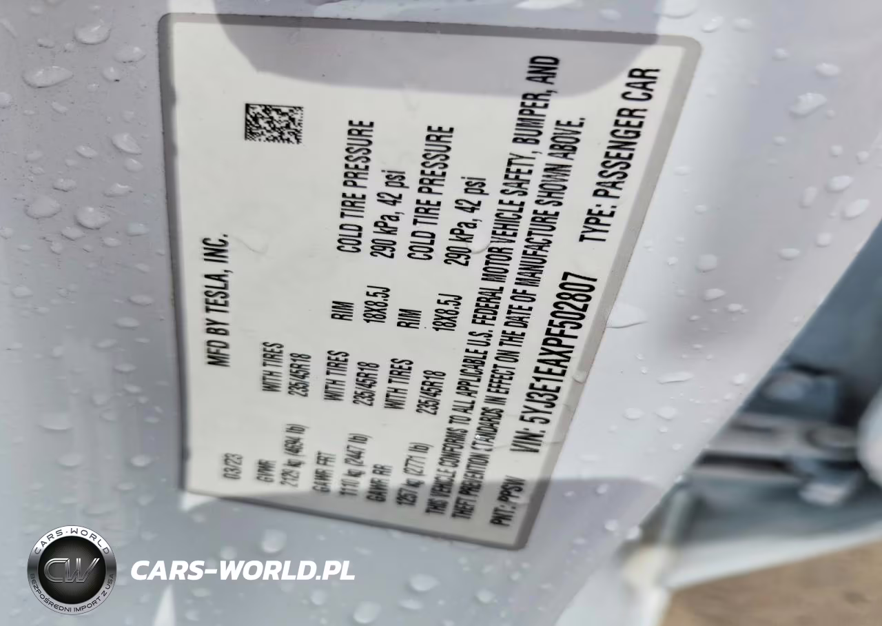 2023 Tesla Model 3 VIN:5YJ3E1EAXPF502807 - 13